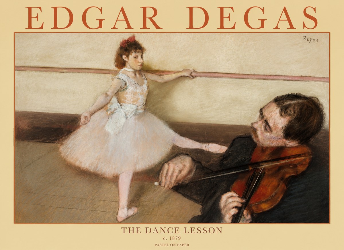 Edgar Degas The Dance Lesson No1 - Poszter