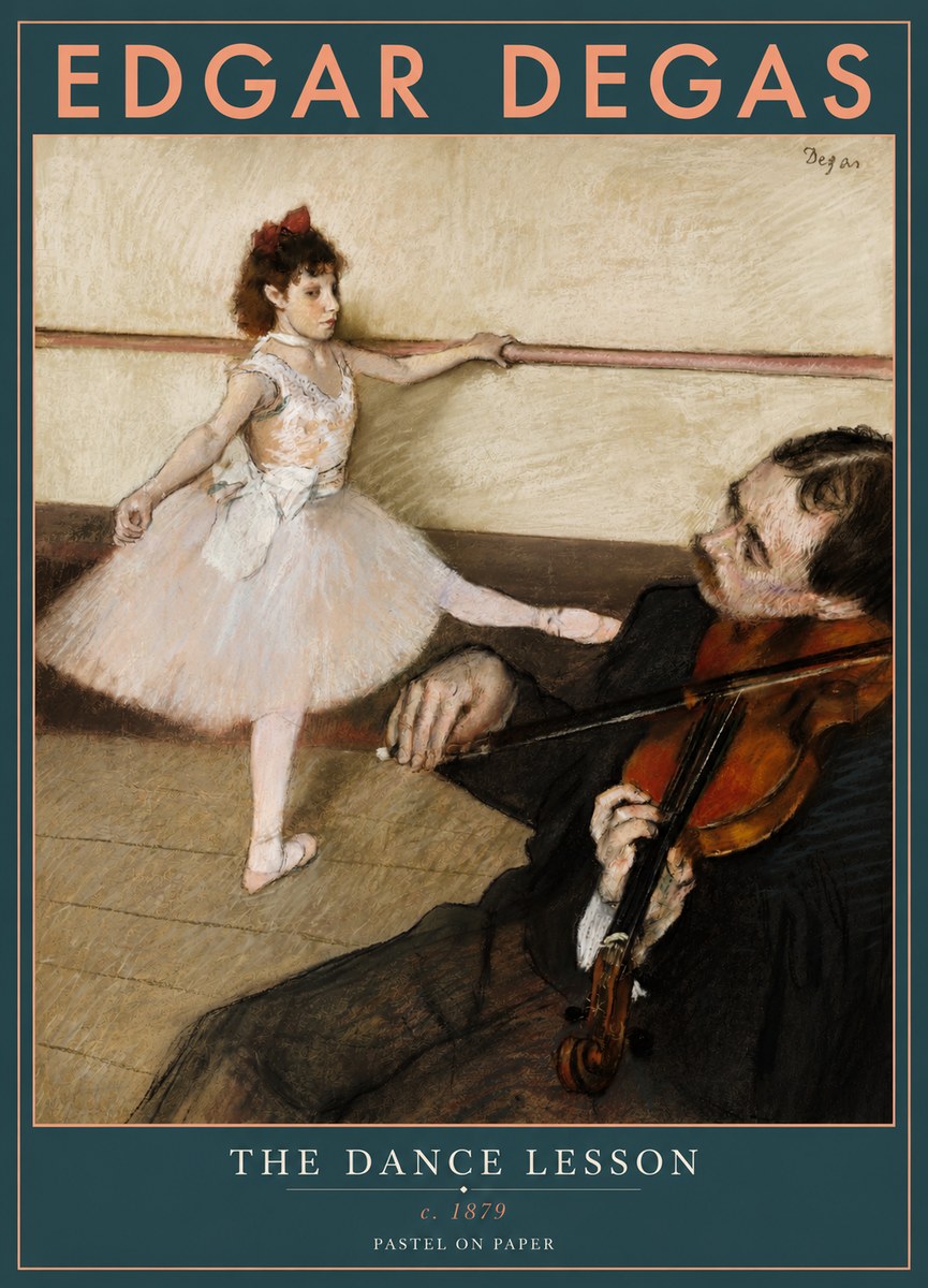 Edgar Degas The Dance Lesson No4 - Poszter