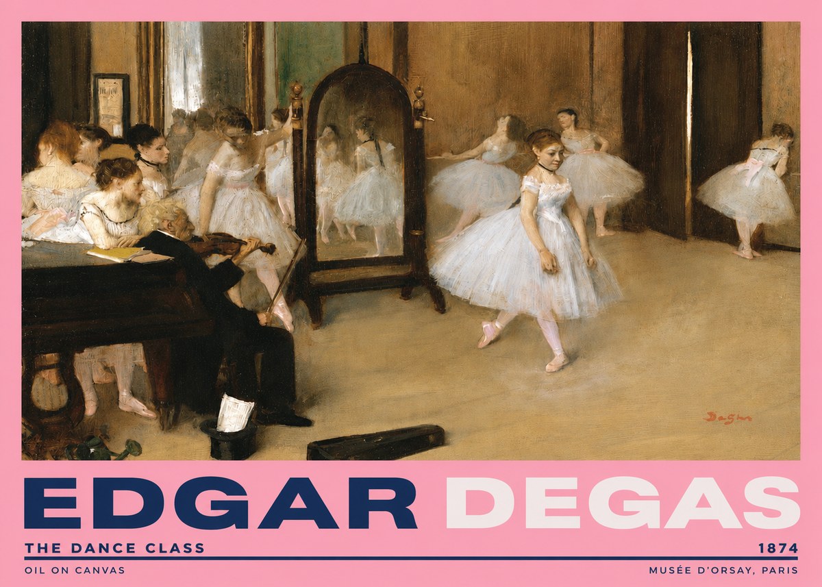Edgar Degas The Dance Class II No2 - Poszter