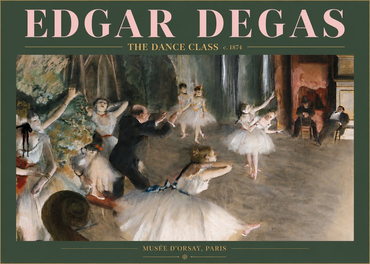 Edgar Degas The Dance Class III No3 - Poszter