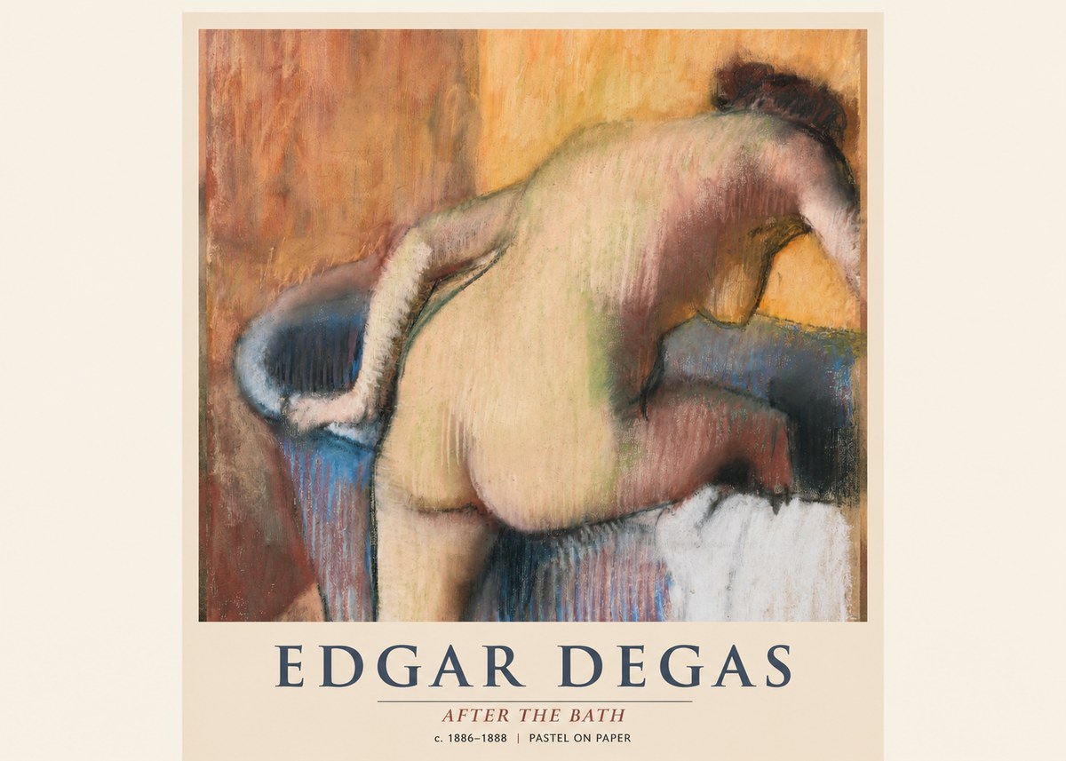 Edgar Degas After the Bath I No1 - Poszter