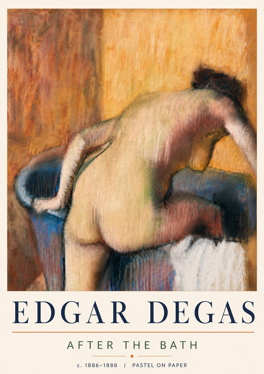 Edgar Degas After the Bath I No5 - Poszter
