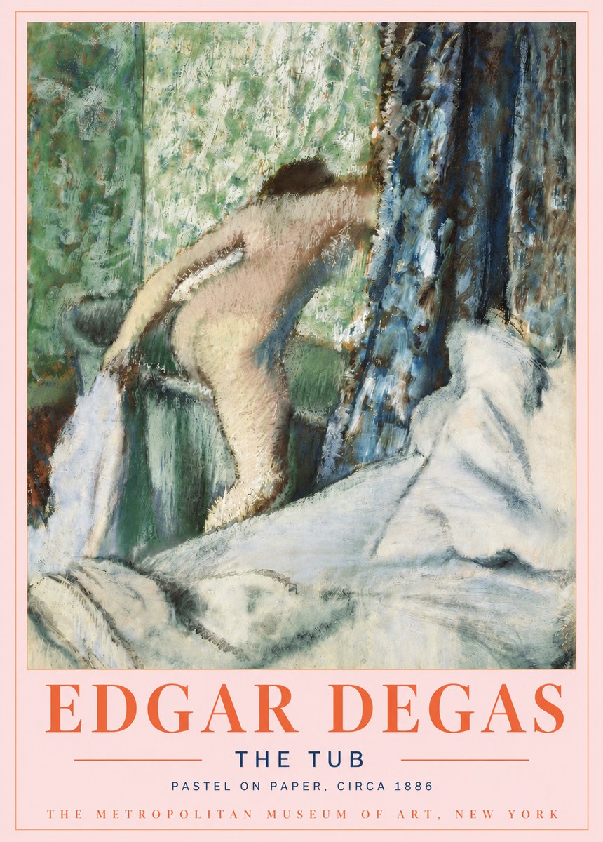 Edgar Degas The Tub No4 - Poszter