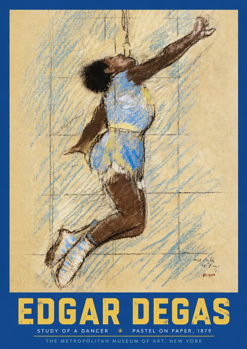Edgar Degas Study of a Dancer No3 - Poszter