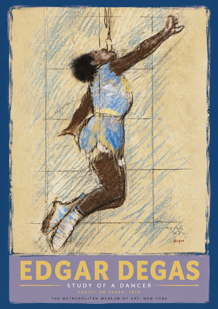 Edgar Degas Study of a Dancer No5 - Poszter