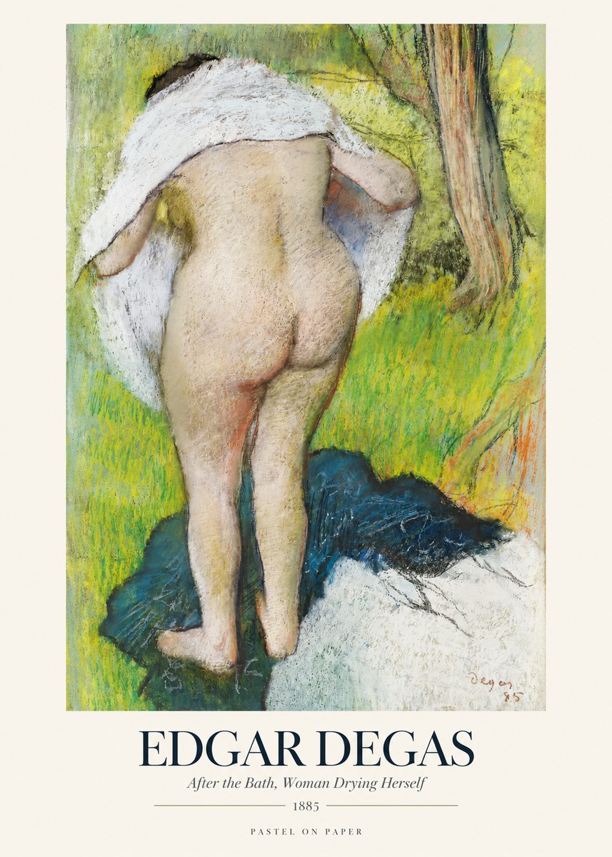 Edgar Degas After the Bath, Woman Drying Herself No1 - Poszter