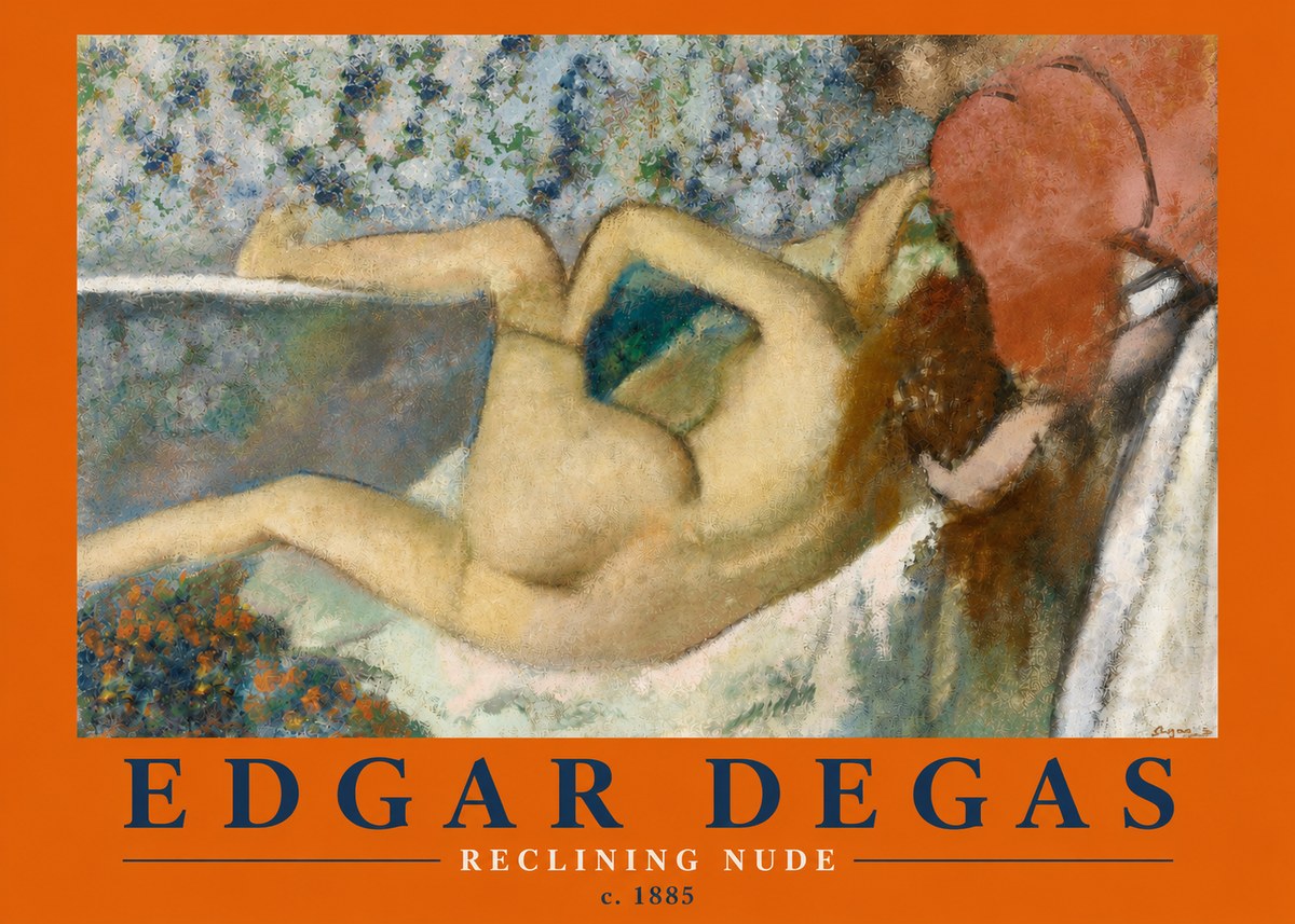 Edgar Degas Reclining Nude No4 - Poszter