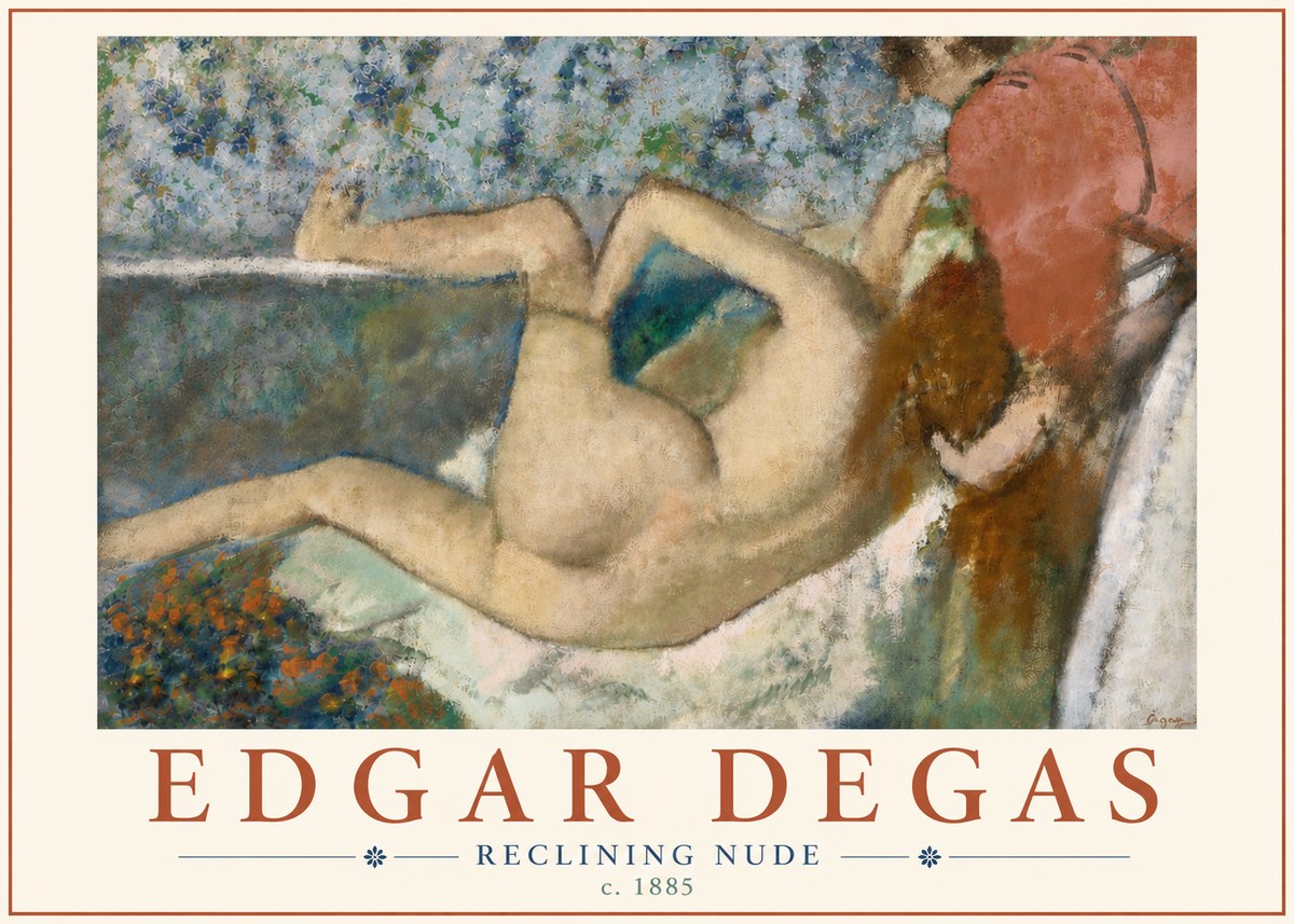Edgar Degas Reclining Nude No6 - Poszter