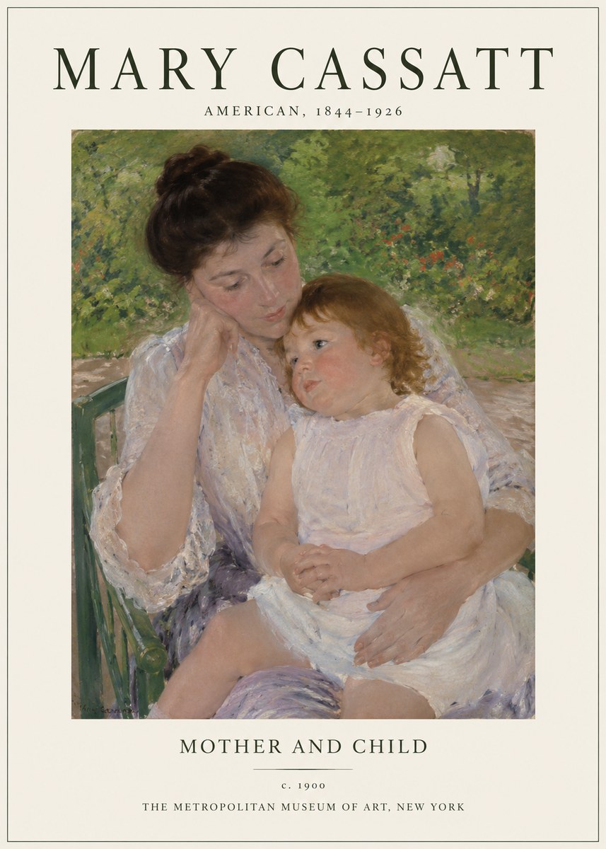 Mary Cassatt Mother and Child I No1 - Poszter