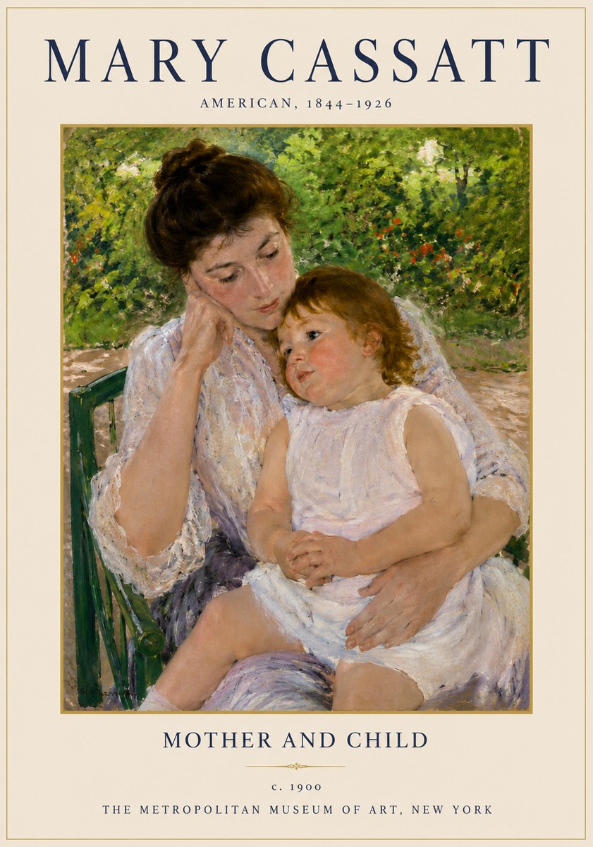 Mary Cassatt Mother and Child I No3 - Poszter