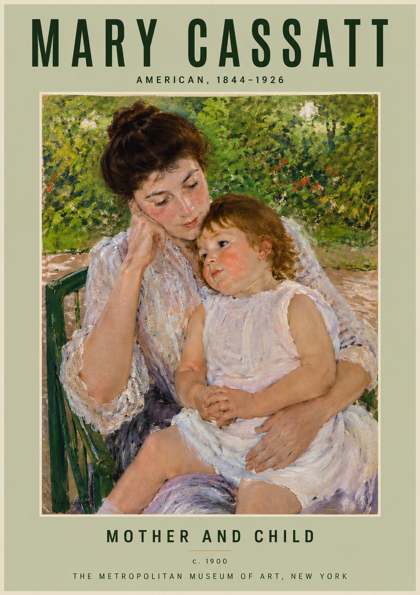 Mary Cassatt Mother and Child I No4 - Poszter