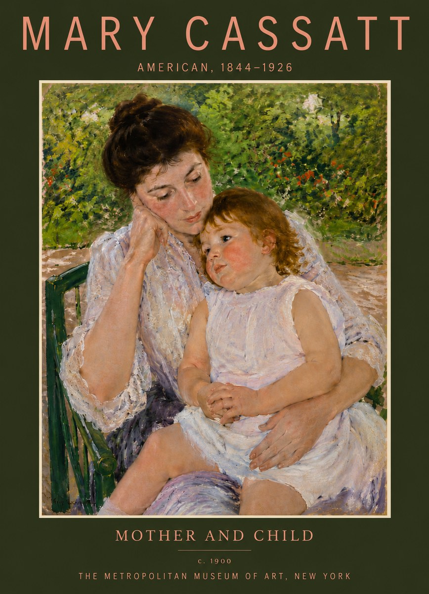 Mary Cassatt Mother and Child I No5 - Poszter