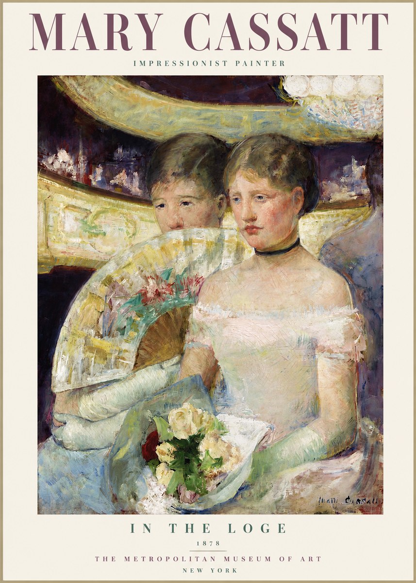 Mary Cassatt In the Loge No2 - Poszter