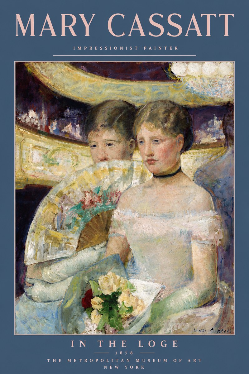 Mary Cassatt In the Loge No5 - Poszter