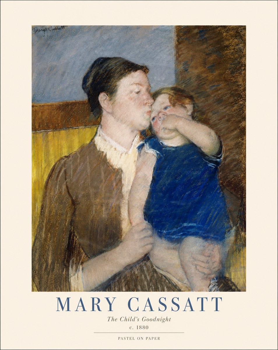 Mary Cassatt The Child's Goodnight No1 - Poszter