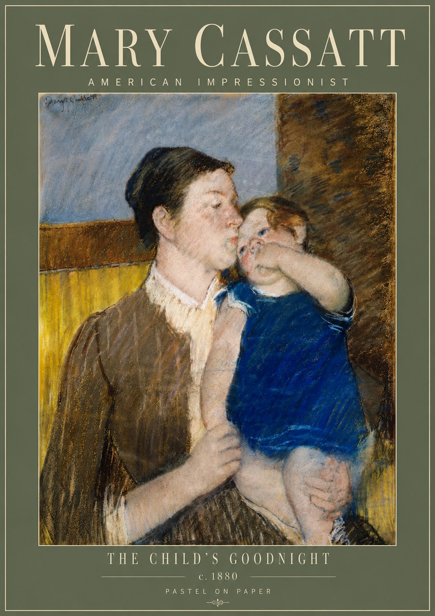 Mary Cassatt The Child's Goodnight No4 - Poszter
