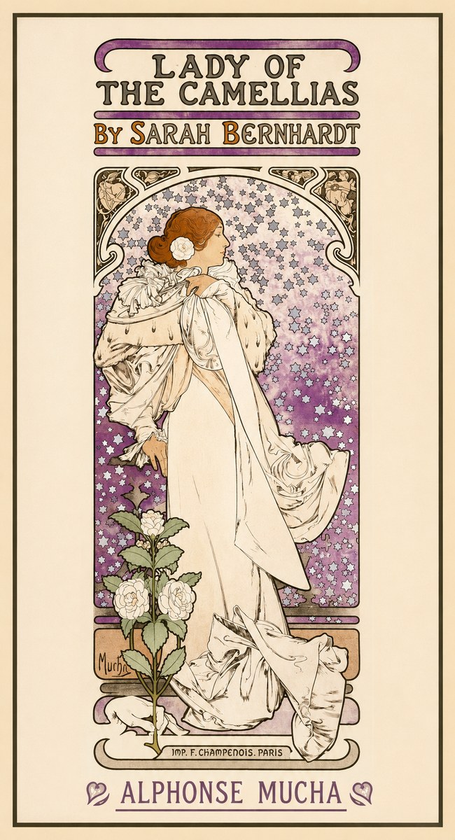 Mucha Lady of the Camellias No1 - Poszter
