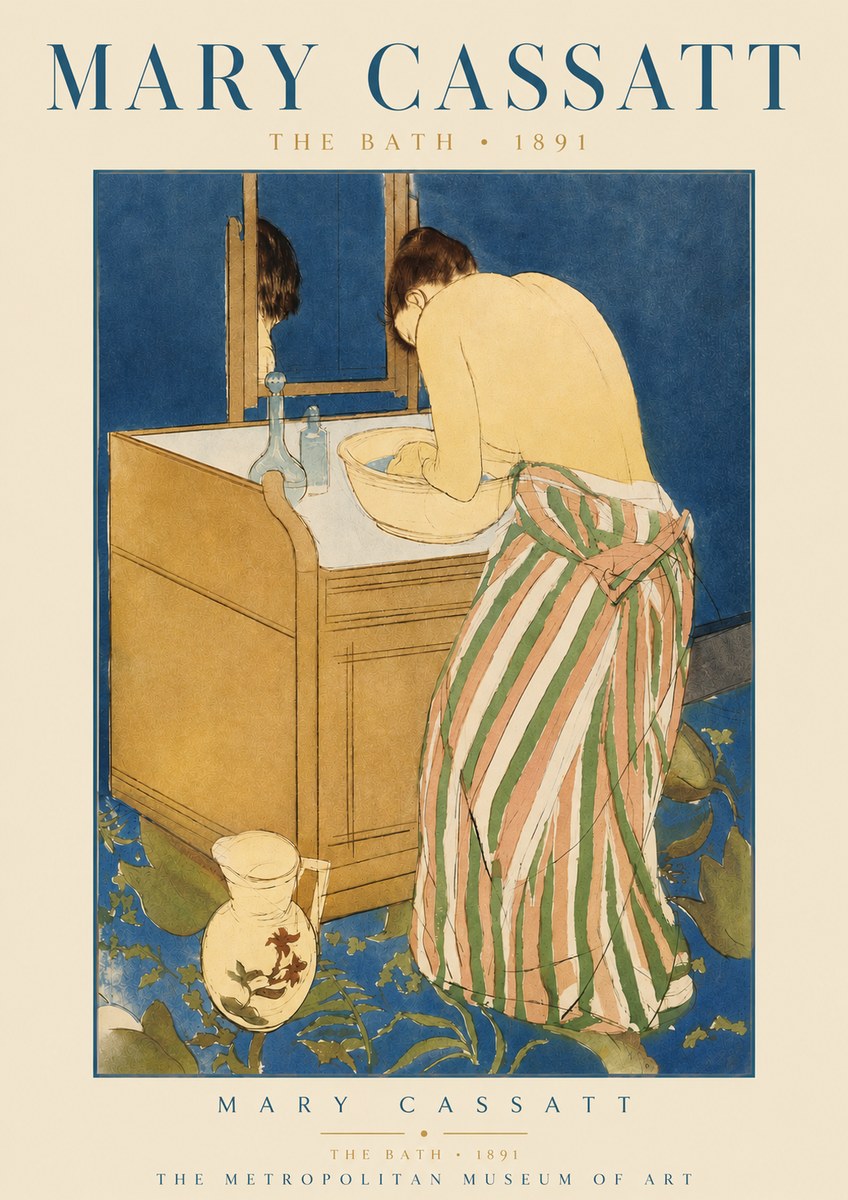 Mary Cassatt The Bath No3 - Poszter