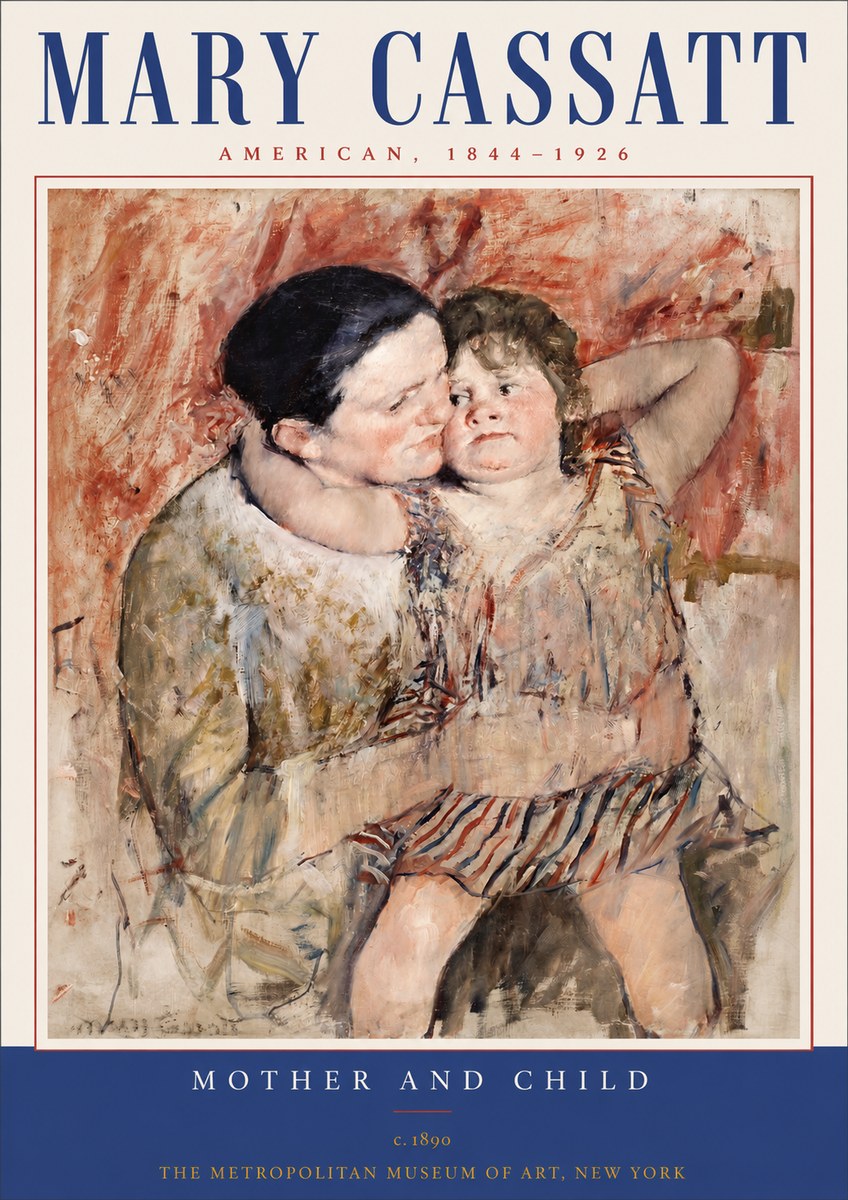 Mary Cassatt Mother and Child II No3 - Poszter
