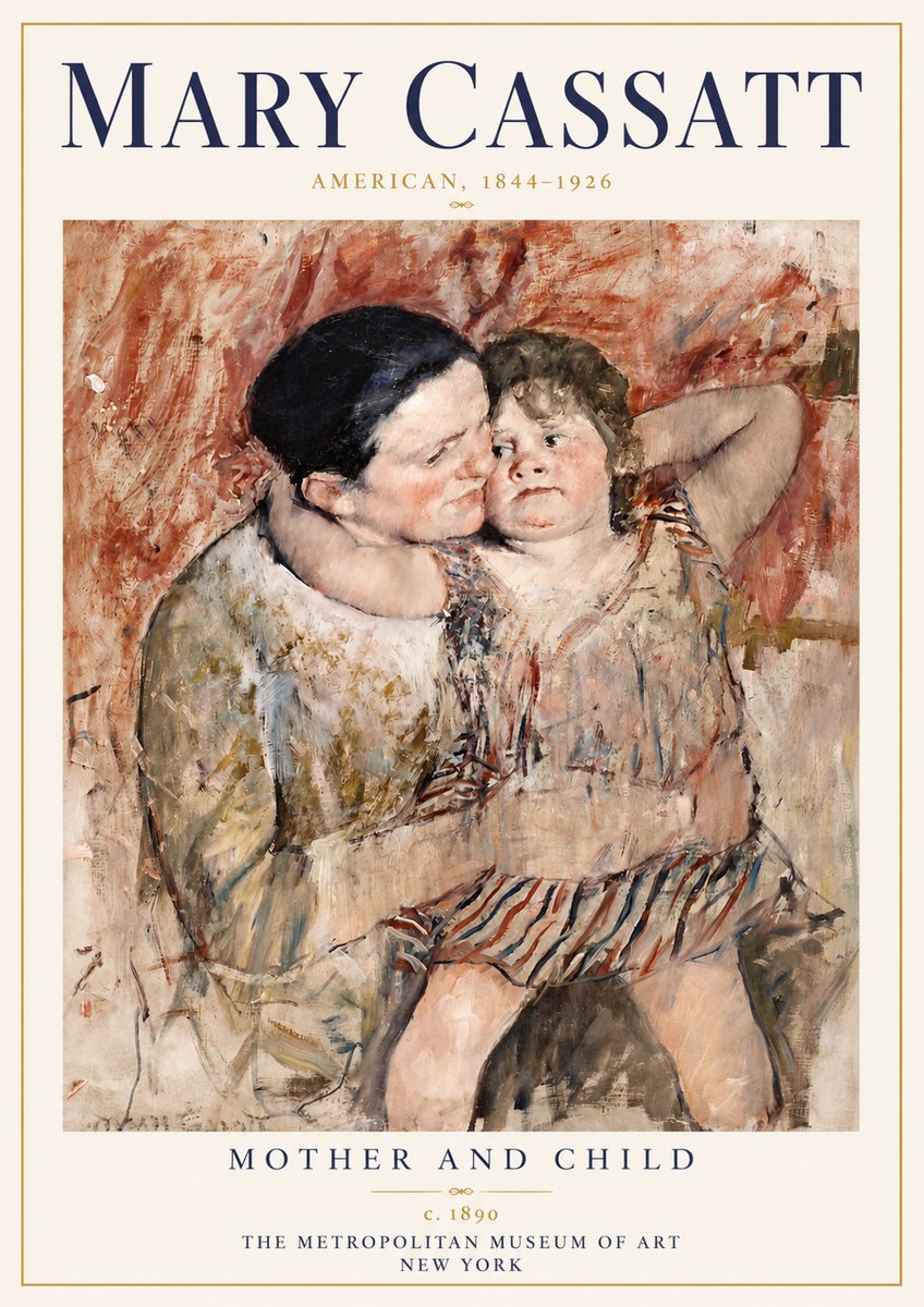 Mary Cassatt Mother and Child II No6 - Poszter