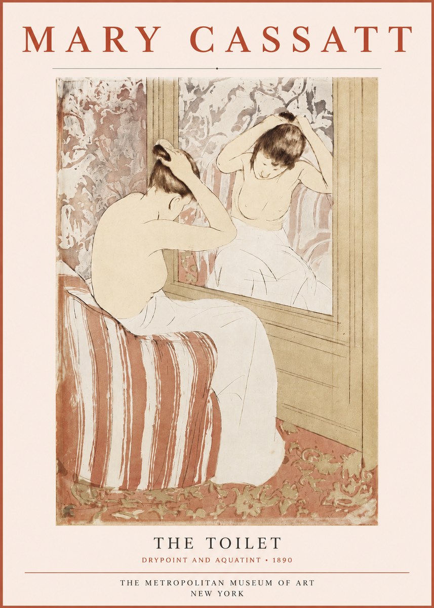Mary Cassatt The Toilet No3 - Poszter