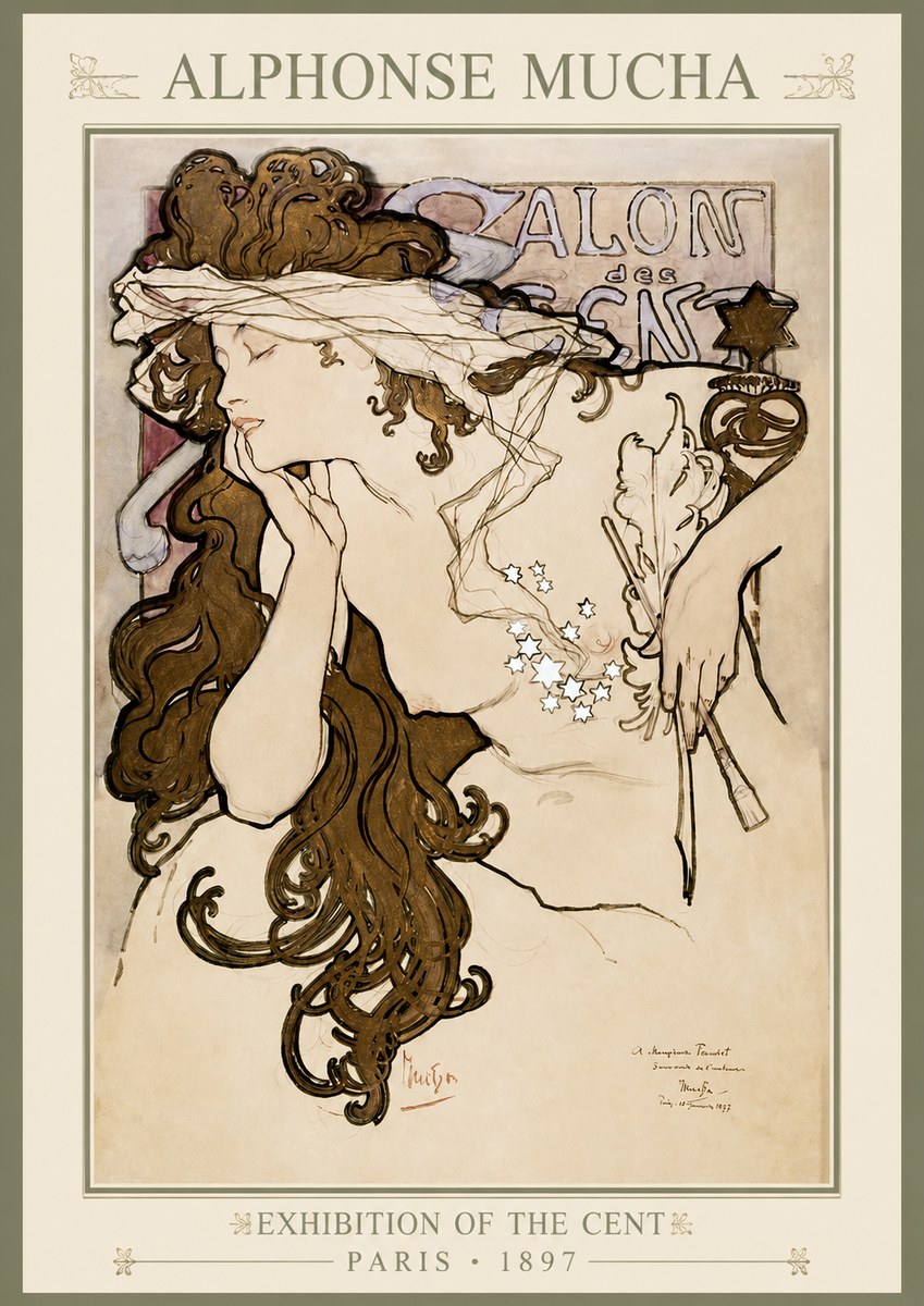 Mucha Salon Des Cent No1 - Poszter
