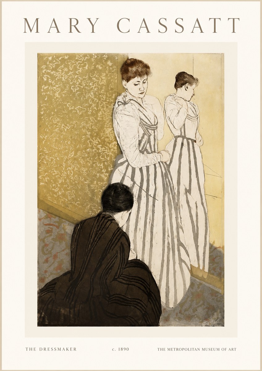 Mary Cassatt The Dressmaker No1 - Poszter