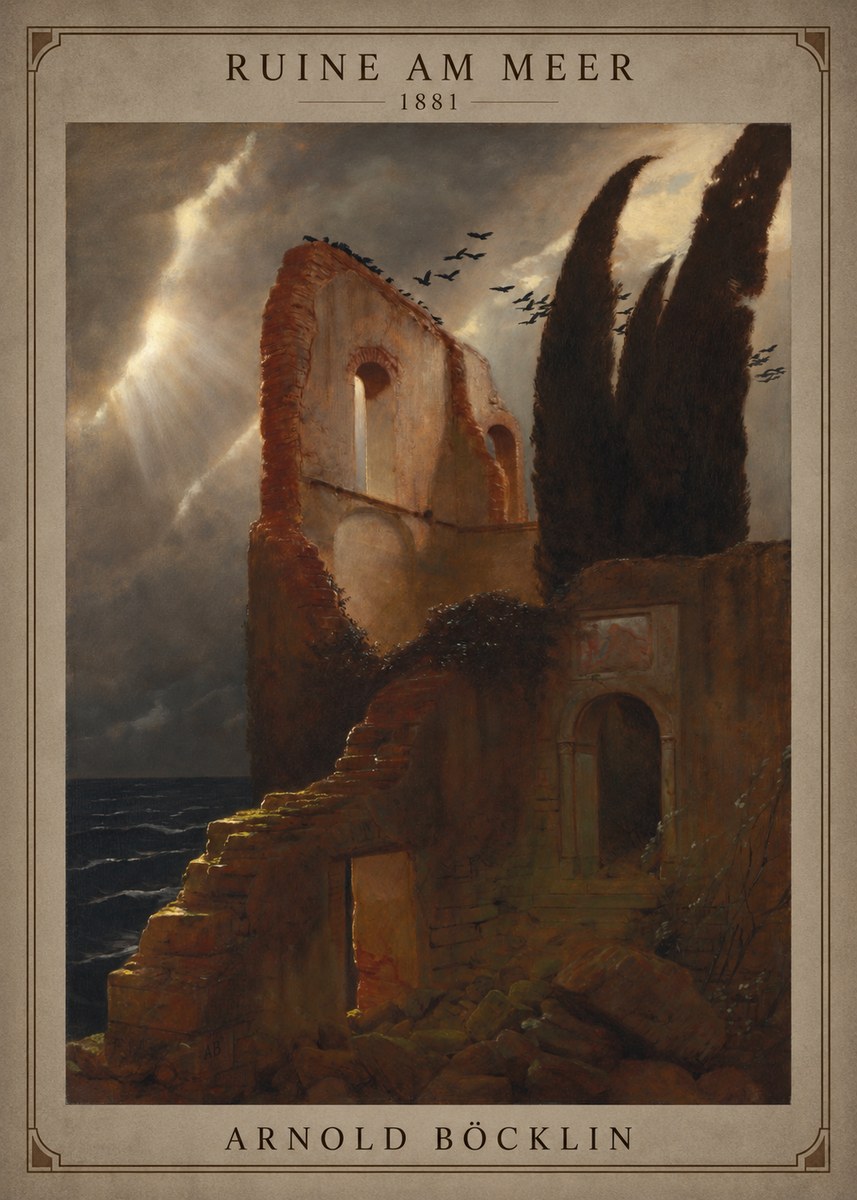 Arnold Böcklin Ruine Am Meer · 1881 No3 - Poszter