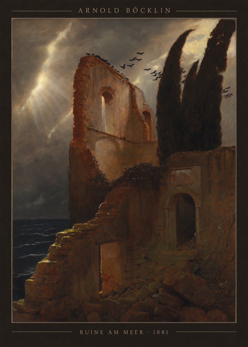 Arnold Böcklin Ruine Am Meer · 1881 No4 - Poszter