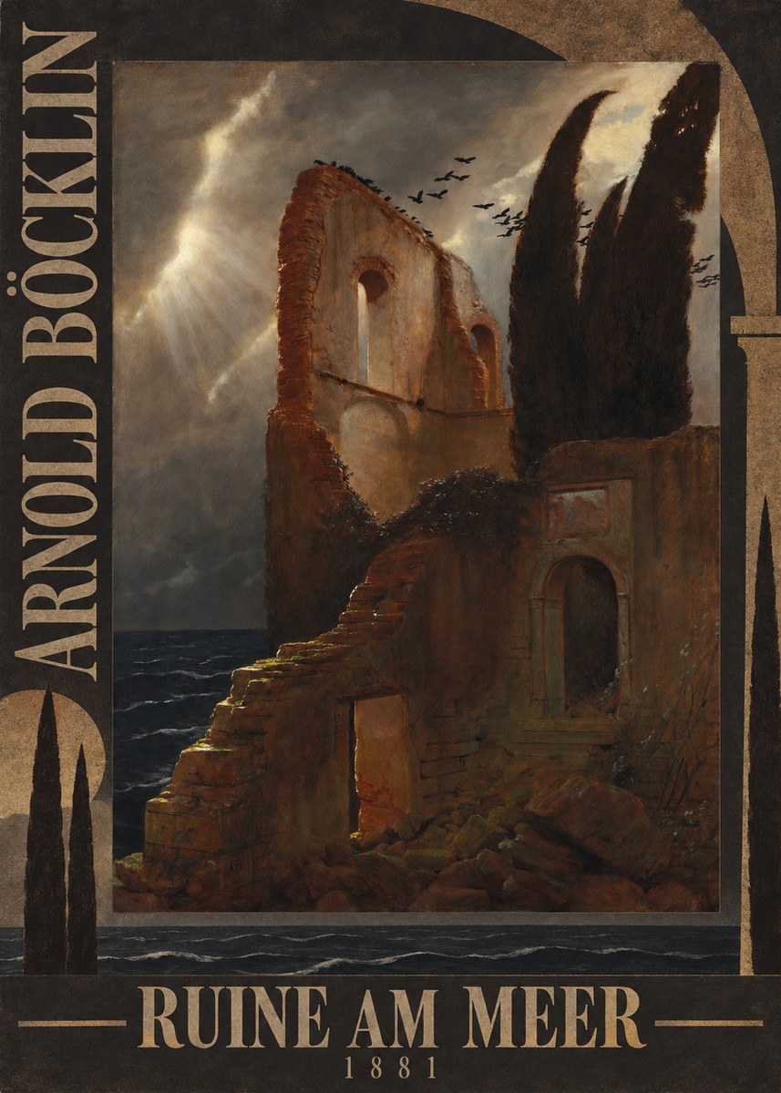 Arnold Böcklin Ruine Am Meer · 1881 No5 - Poszter