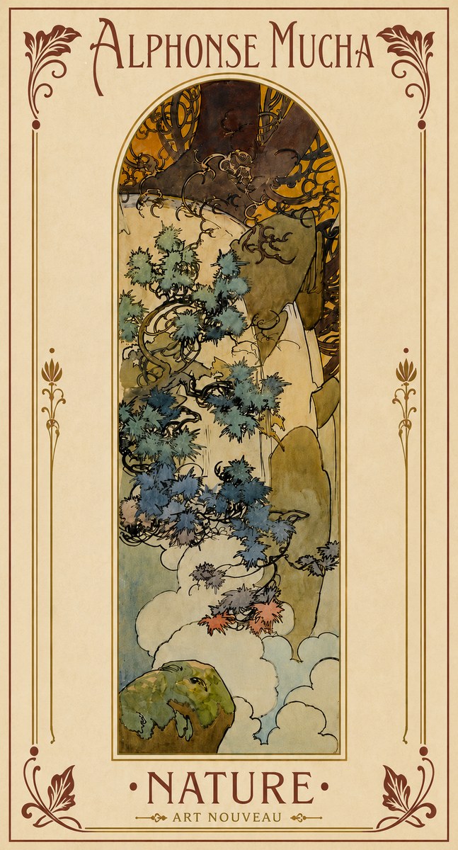 Mucha Nature No5 - Poszter
