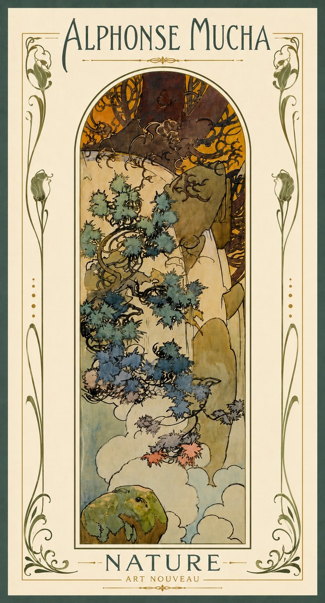 Mucha Nature No6 - Poszter