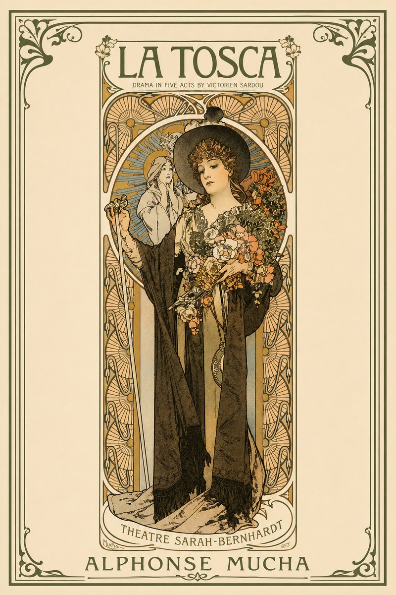 Mucha La Tosca No2 - Poszter