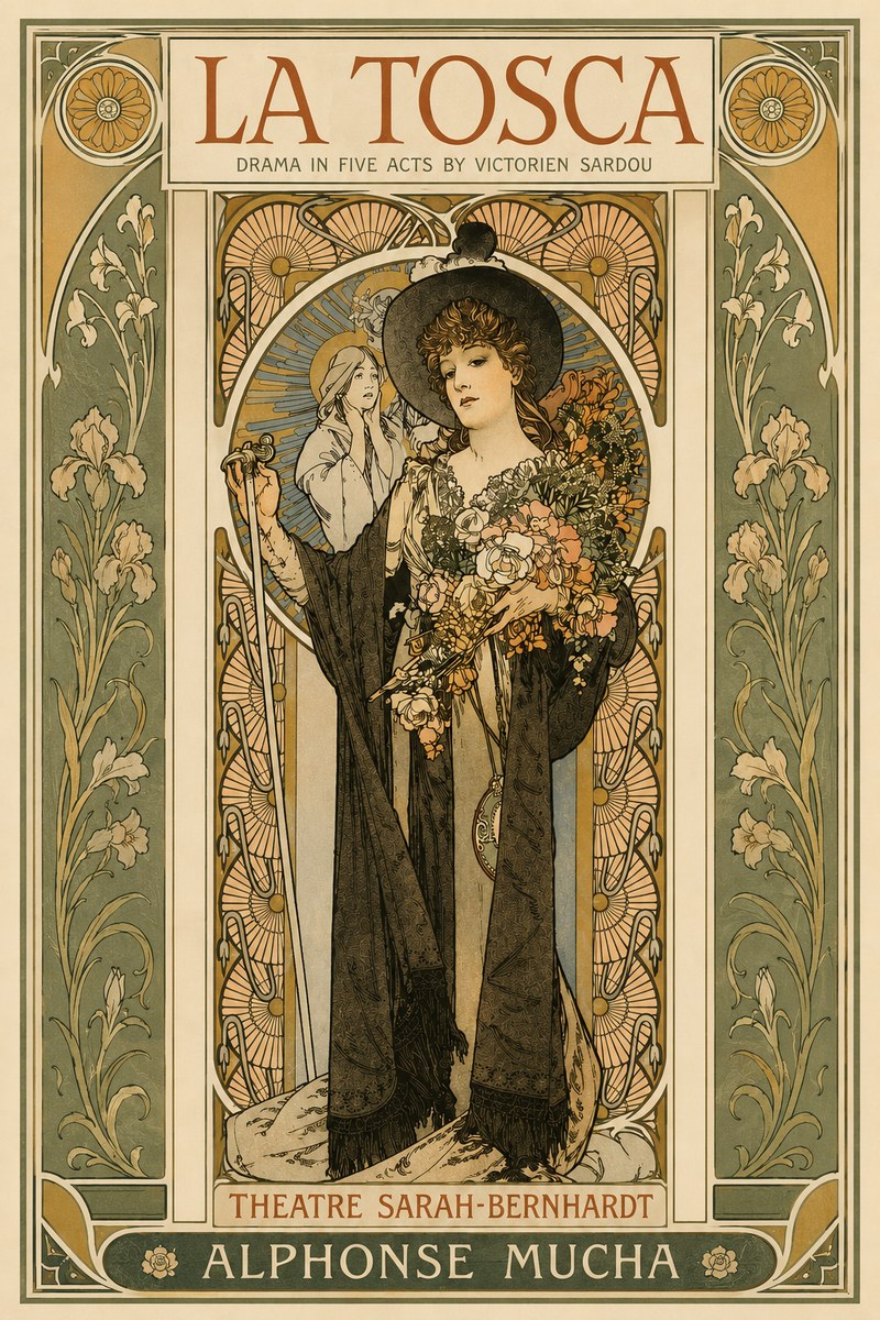Mucha La Tosca No3 - Poszter