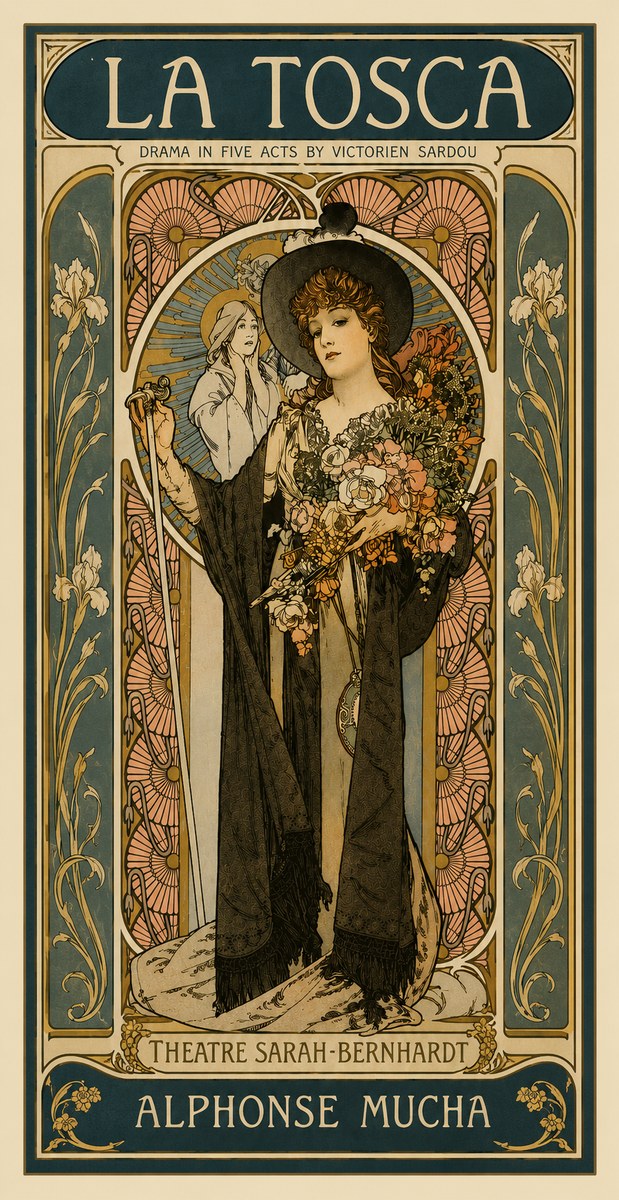 Mucha La Tosca No4 - Poszter