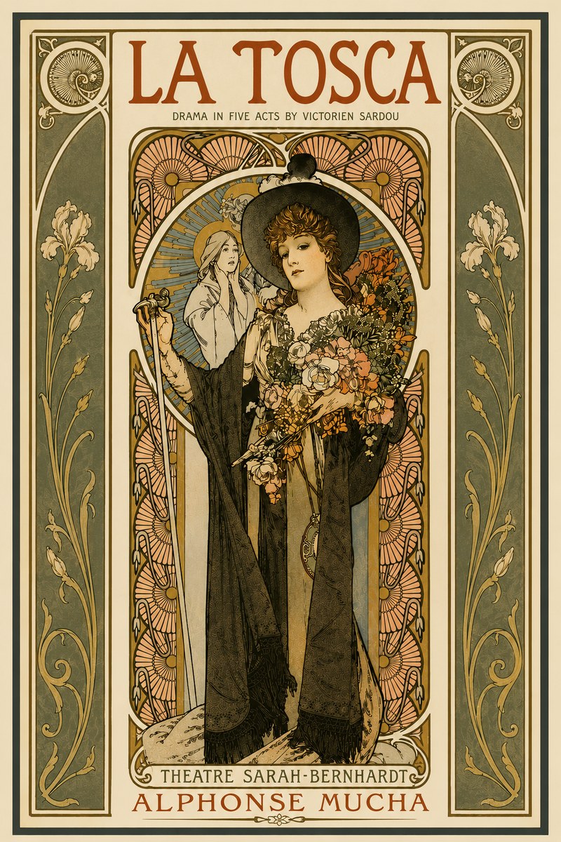 Mucha La Tosca No5 - Poszter
