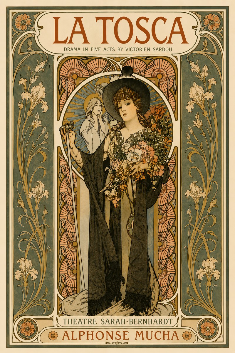 Mucha La Tosca No6 - Poszter