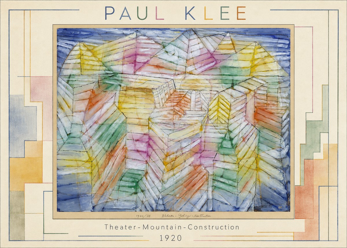 Paul Klee Theater-mountain-construction No1 - Poszter