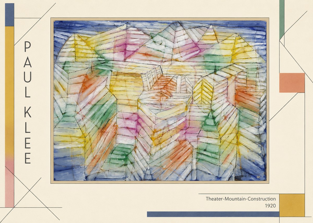 Paul Klee Theater-mountain-construction No2 - Poszter