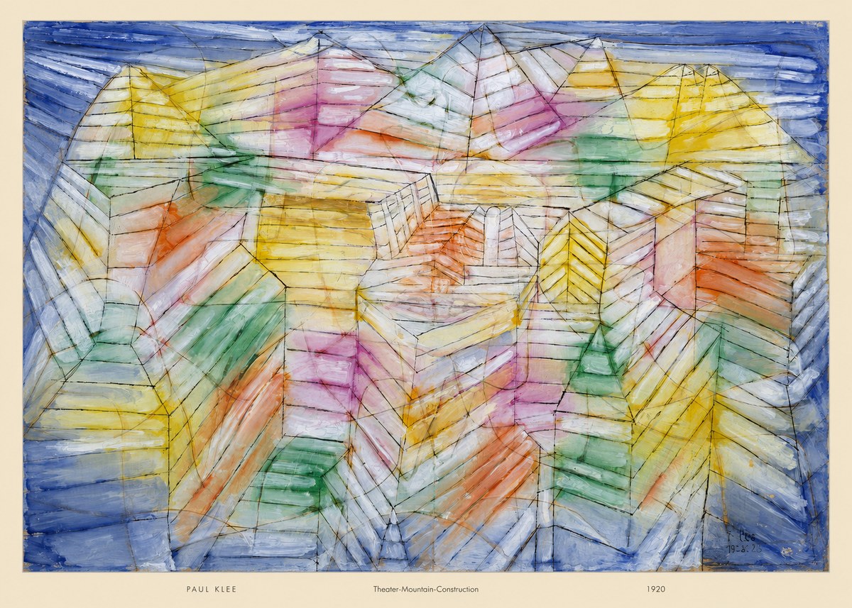 Paul Klee Theater-mountain-construction No5 - Poszter