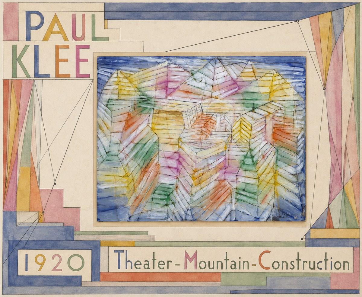 Paul Klee Theater-mountain-construction No6 - Poszter