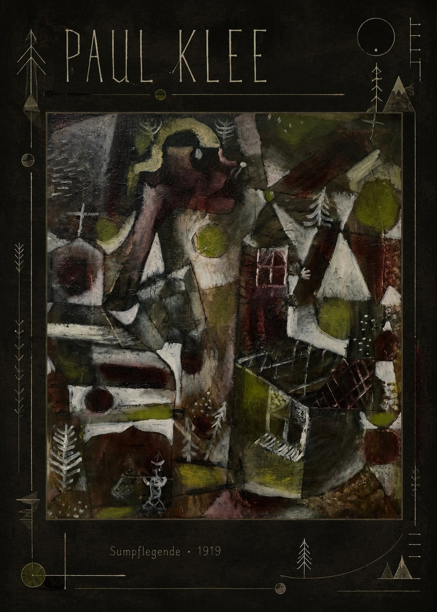 Paul Klee Sumpflegende I No3 - Poszter