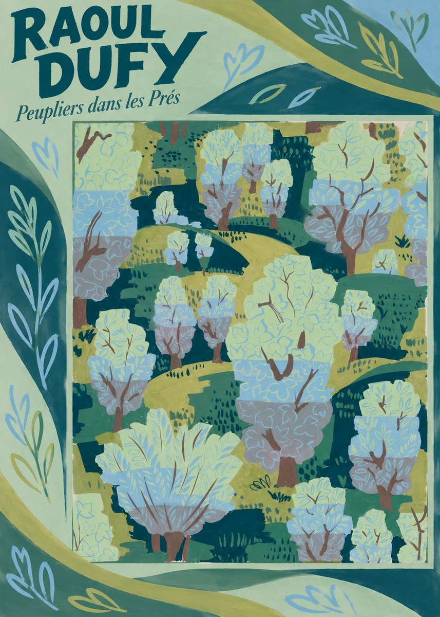 Raoul Dufy Peupliers Dans Les Prés No5 - Poszter