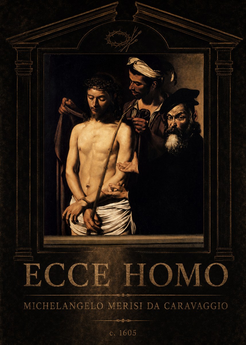 Michelangelo Merisi da Caravaggio Ecce Homo No4 - Poszter