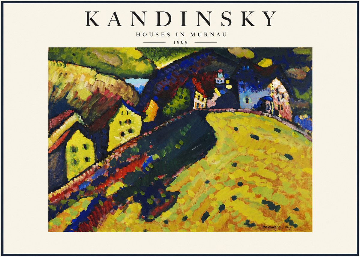 Kandinsky Houses in Murnau No1 - Poszter