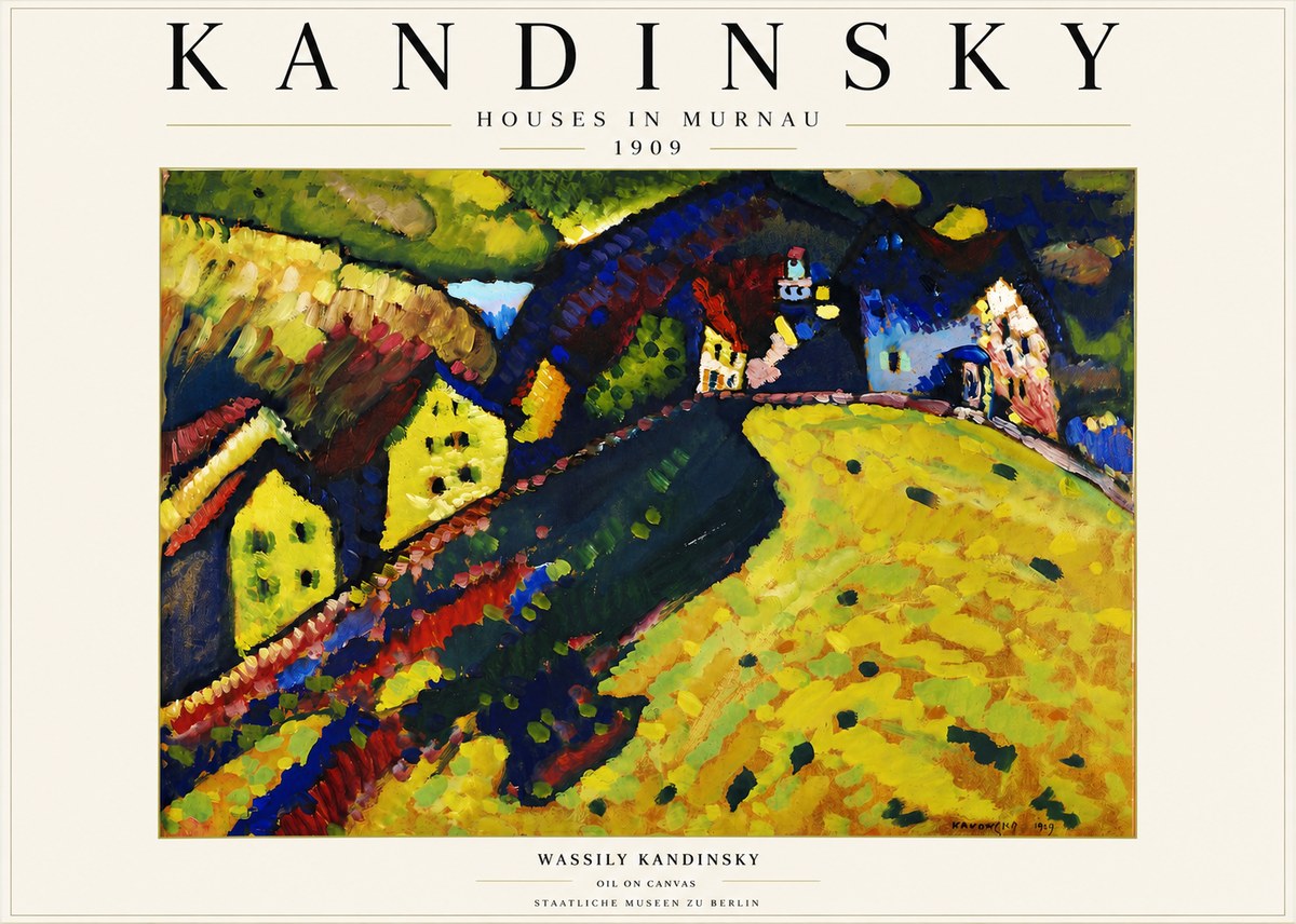 Kandinsky Houses in Murnau No3 - Poszter