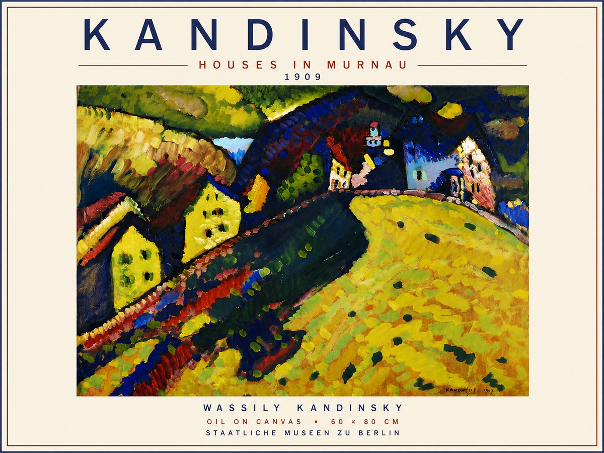 Kandinsky Houses in Murnau No6 - Poszter