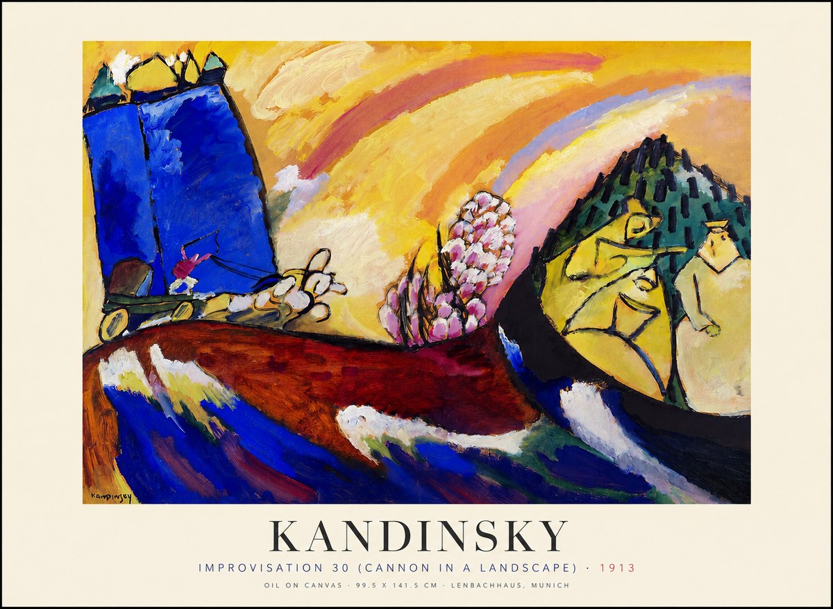 Kandinsky Improvisation 30 (Cannon in a Landscape) No1 - Poszter