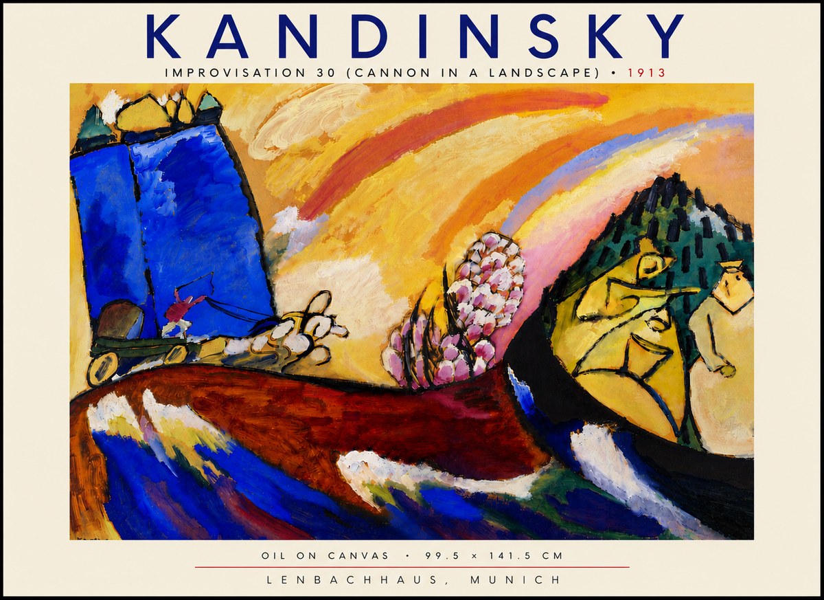 Kandinsky Improvisation 30 (Cannon in a Landscape) No5 - Poszter
