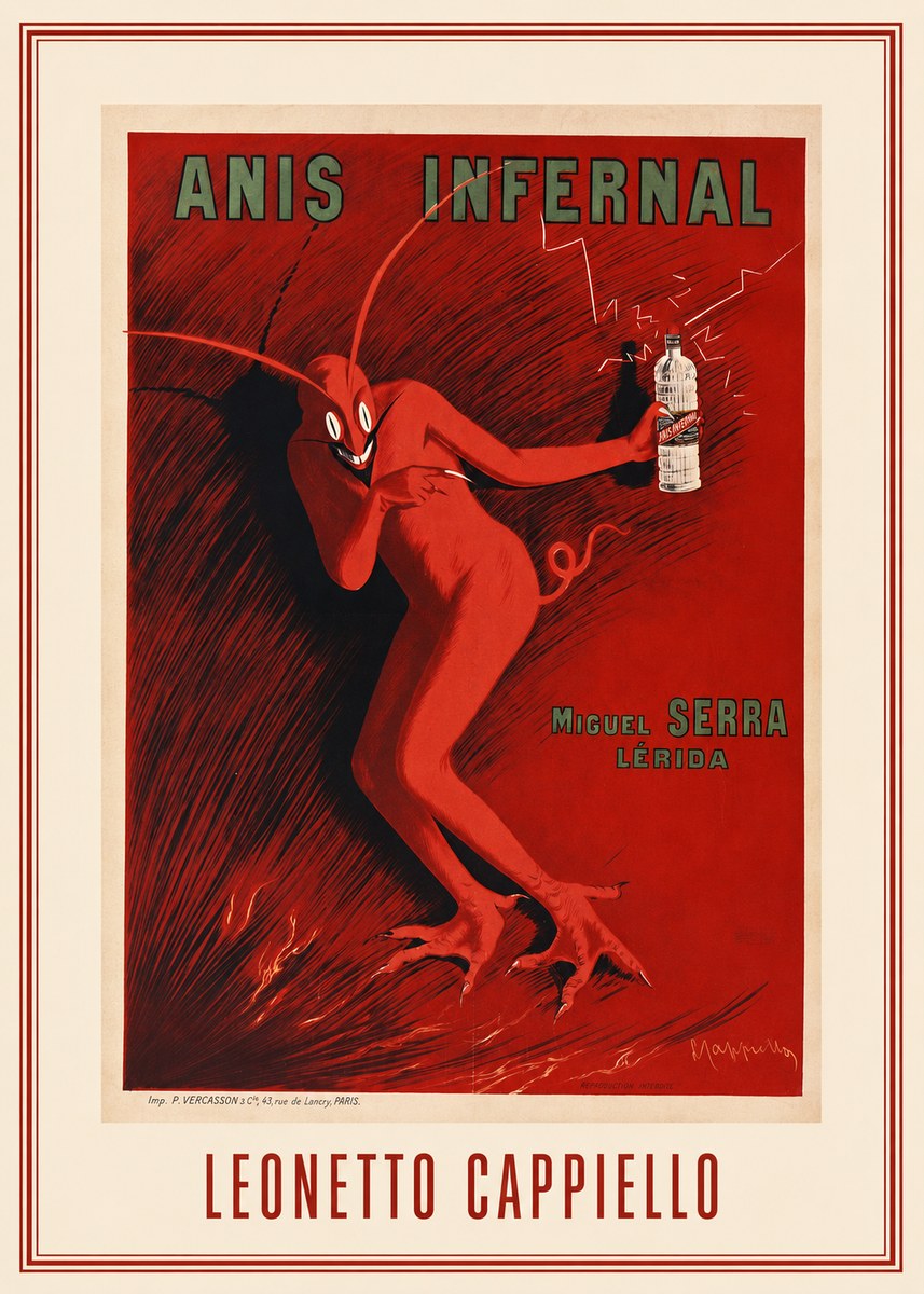 Leonetto Cappiello Anis Infernal I No1 - Poszter